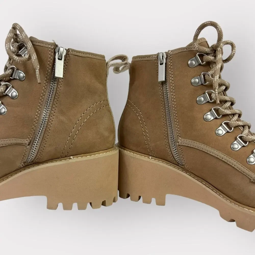 Dolce Vita Huey Hiker Lace-Up Bootie in Mushroom Nubuck Size 10 - Picture 8 of 15